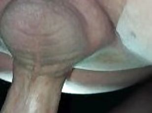 Wife with tight pussy being pounded by daddy's fat hard cock till big juicy creampie
