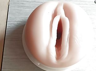 Watch me under my balls when i fuck my fleshlight