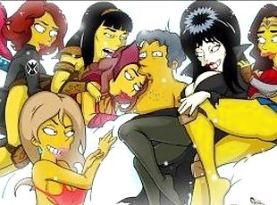 The Simpsons Milf Titania Has 3some Sex Porn Comic, Cartoon Porn Parody