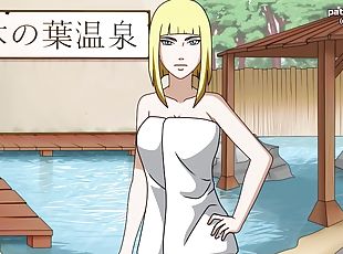 Naruto: Kunoichi Trainer - Busty Blonde Hentai Teen Samui Big Ass Massage and Cum on her Body - Anime Sex Game - 5