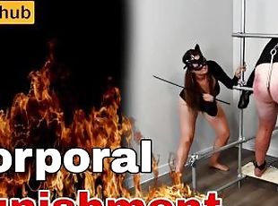 Corporal Spanking! Femdom Whipping Asshook Anal Bondage BDSM Female Domination Real Homemade Amateur