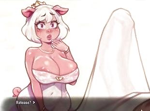 My Pig Princess [ HENTAI Game ] Ep.2 the princess got me a hard boner while massaging me