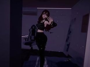 CherryErosXoXo VR sexy dances for peeping tom pervert voyeur as she is spied on- FREE Full Video!