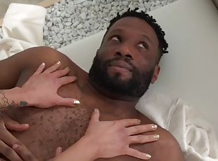 Boobylicious IR masseuse MILF rides a big black cock