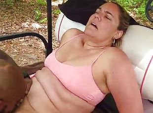 BBC lover Becky Tailor gets creampie in a public park