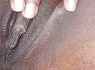 Ebony masturbation