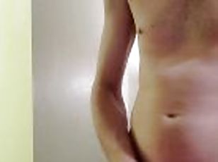 Hot skinny twink dances naked and jacks off until he cums