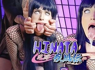 HINATA meets her new Sensei (4K) NARUTO Cosplay Ahegao Fuck - Real Hentai, Nylon Feet Foot & Blowjob