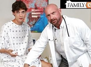 FamilyCreep - Dr Stepdad Shoves His Huge Cock Into HIs Tight Stepson's Twink Ass