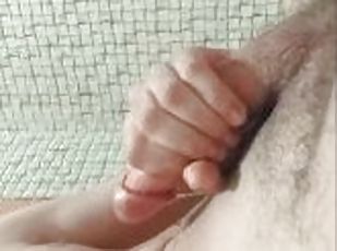 Teen intense cumshot on vacation