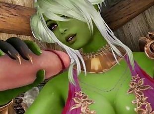 Manara Blue Adventure Hentai Skyrim Gloryhole Sex 3D Porn Animation Lime Skin Color Edit Smixix