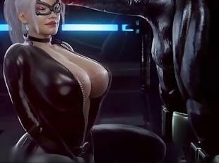 3D / Blender ???? Black Cat X Venom Blowjob  60 FPS ????