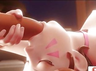 D.VA DO AMAIZING BLOWJOB AFTER STEAM  OVERWATCH HENTAI ANIMATION 4K 60FPS